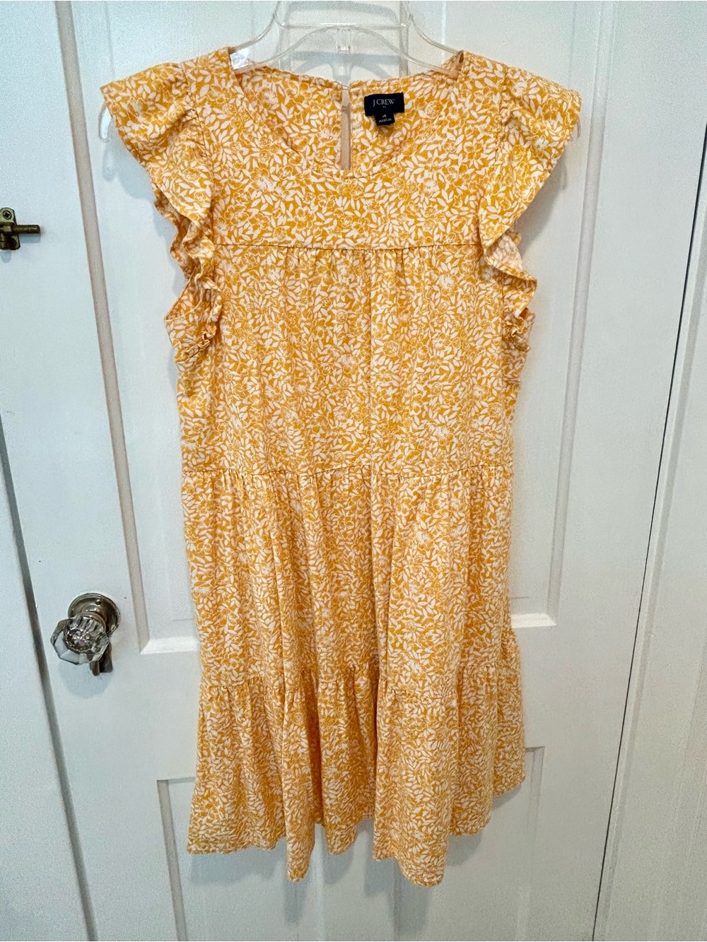 J. Crew Yellow and White Floral Sundress